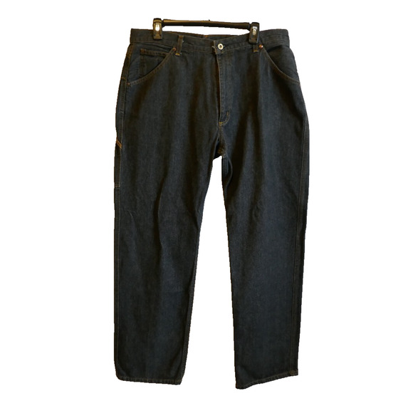 VTG Polo Jeans Company Ralph Lauren 5-POCKET CARPENTER C-5 36 x 33 Black - Picture 2 of 16